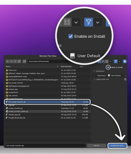 Render Monitor Add-on